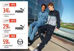 Intersport Veste à capuche Homme aanbieding