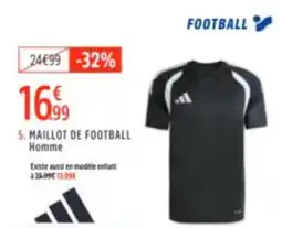Intersport Maillot de football homme aanbieding