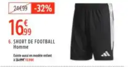 Intersport Short de football homme aanbieding