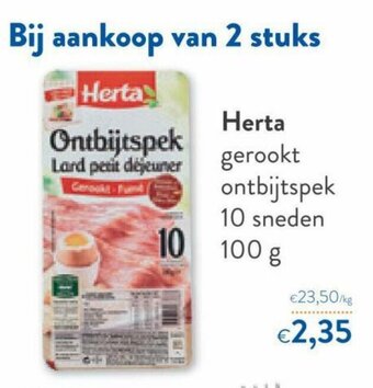 OKay Herta gerookt ontbijtspek 10 sneden 100 g aanbieding