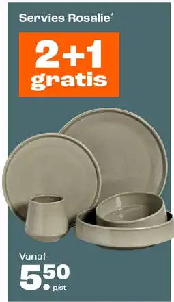 Kwantum Servies rosalie aanbieding
