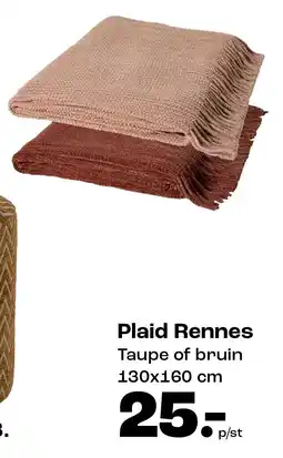 Kwantum Plaid Rennes aanbieding