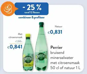 OKay Perrier bruisend mineraalwater met citroensmaak 50 cl of natuur 1 L aanbieding