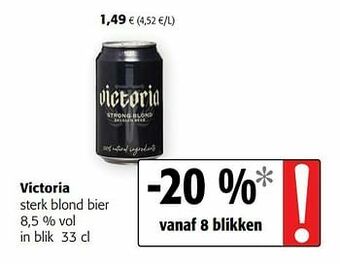 Colruyt Victoria sterk blond bier aanbieding