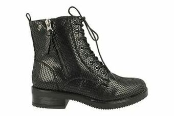 Claudia Ghizzani Bottine Dames Trend Dierenprint - Zwart