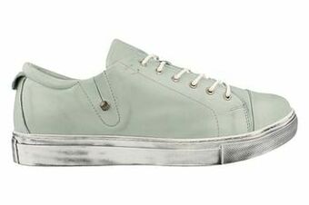 Berca Shoes Andrea Conti Veterschoen Dames Comfort Shoes Volledig Leder - Lichtblauw aanbieding