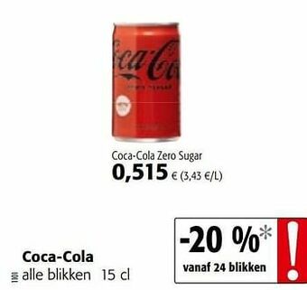Colruyt Coca-cola zero sugar aanbieding