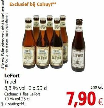 Colruyt Lefort tripel aanbieding