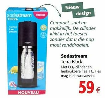 Colruyt Sodastream terra black aanbieding