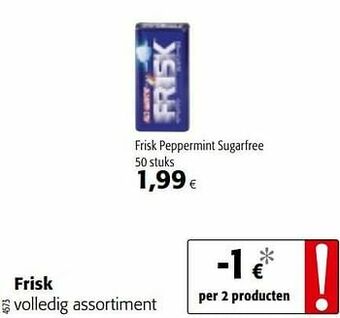 Colruyt Frisk peppermint sugarfree aanbieding
