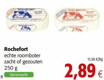 Colruyt Rochefort echte roomboter zacht of gezouten aanbieding