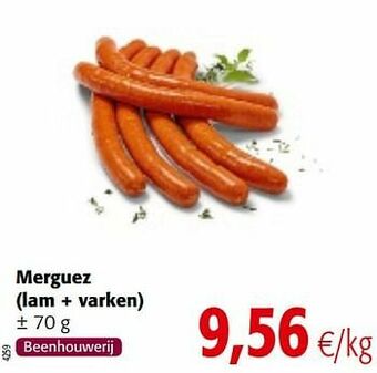 Colruyt Merguez lam + varken aanbieding