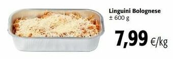 Colruyt Linguini bolognese aanbieding