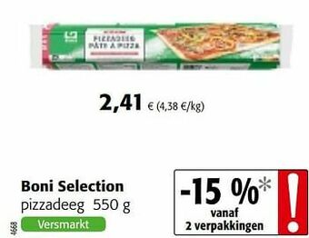 Colruyt Boni selection pizzadeeg aanbieding