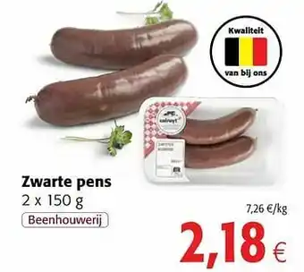 Colruyt Zwarte pens aanbieding