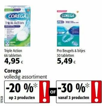 Colruyt Corega volledig assortiment aanbieding
