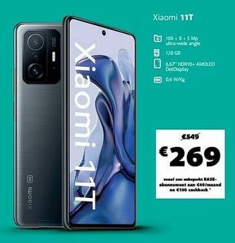 Base Xiaomi 11t aanbieding