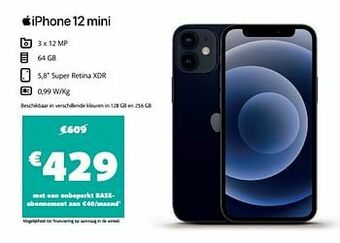 Base Apple iphone 12 mini aanbieding