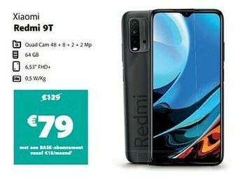 Base Xiaomi redmi 9t aanbieding