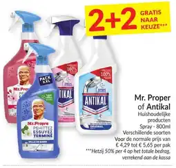Intermarché Mr. proper antikal huishoudelijke producten aanbieding
