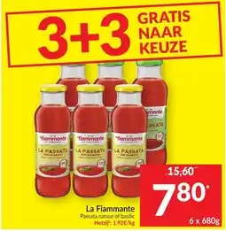 Intermarché La Fiammante Passata natuur of basilic aanbieding