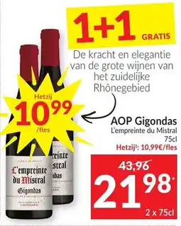 Intermarché L'empreinte du Mistral Gigondas aanbieding