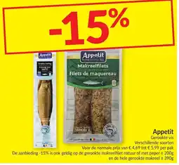 Intermarché Appetit gerookte vis aanbieding