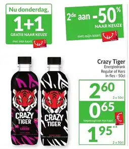 Intermarché Crazy Tiger Energiedrank aanbieding