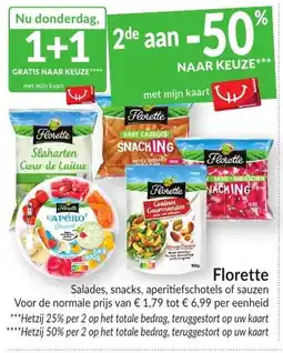 Intermarché Florette Salades, snacks, aperitief schotels van sauzen aanbieding