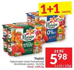 Intermarché Yoghurt panier stukjes fruit gemengd aanbieding