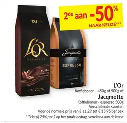 Intermarché Koffiebonen espresso aanbieding