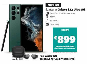 Base Samsung Galaxy S22 Ultra 5g aanbieding