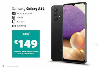 Base Samsung Galaxy A32 aanbieding