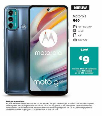 Base Motorola G60 aanbieding