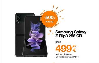 Orange Samsung Galaxy Z Flip3 256 Gb aanbieding