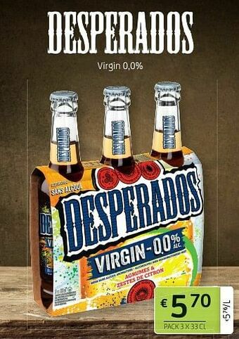 BelBev Desperados virgin 0,0% aanbieding