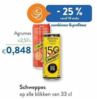 OKay Schweppes agrumes aanbieding