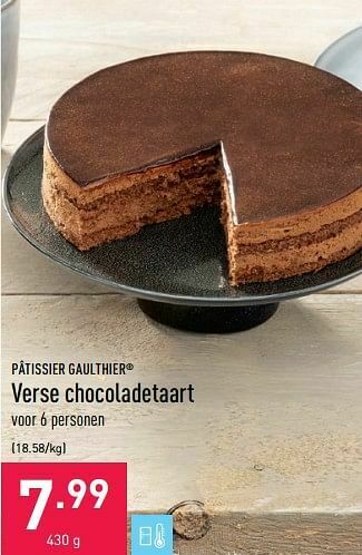 ALDI Verse chocoladetaart aanbieding