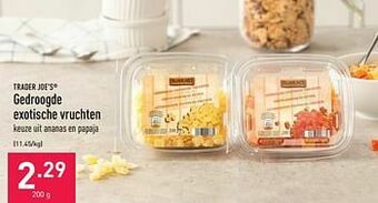 ALDI Gedroogde exotische vruchten aanbieding