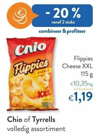 OKay Chio flippies cheese xxl aanbieding