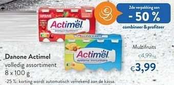 OKay Danone actimel multifruits aanbieding