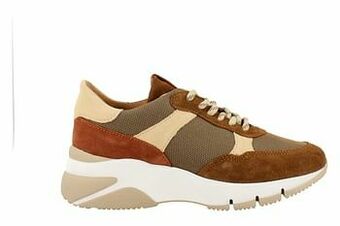 Berca Shoes Tamaris Sneaker Laag Dames Chunky - Cognac aanbieding