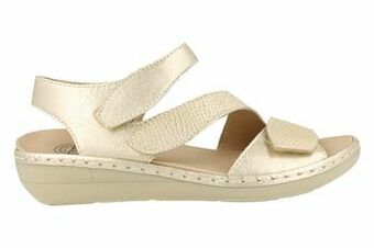 Berca Shoes Brako Sandaal Dames Anatomics - Goud aanbieding