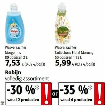 Colruyt Robijn volledig assortiment aanbieding