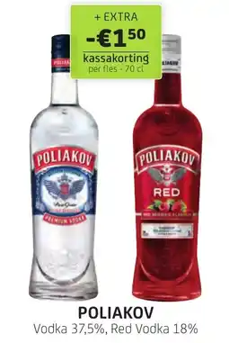 BelBev Poliakov vodka aanbieding