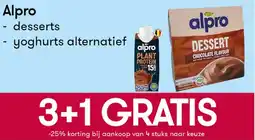 Peltri Alpro desserts of yoghurts alternatief aanbieding