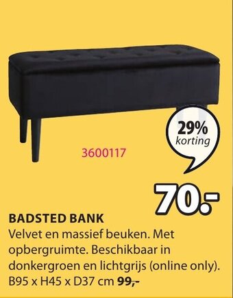 Jysk Badsted Bank aanbieding