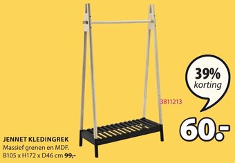Jysk Jennet Kledingrek aanbieding