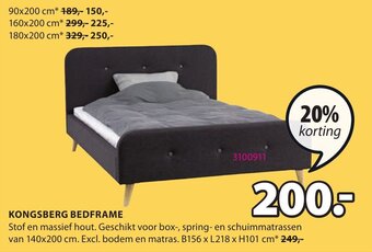 Jysk Kongsberg Bedframe aanbieding