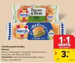 Carrefour Market Hamburgerbroodjes Harrys aanbieding